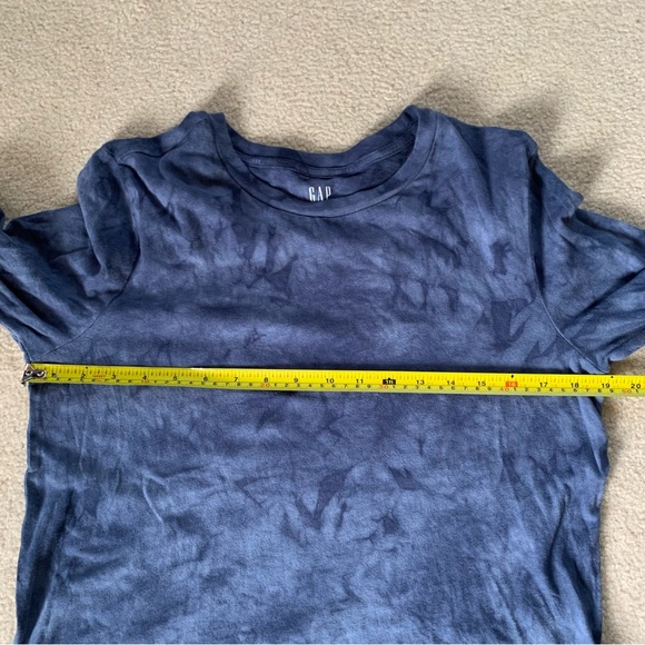 Gap Shrunken T Navy Blue Long Sleeve Top (Size Medium) - Picture 3 of 7
